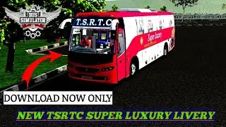 download TSRTC SUPER LUXURY livery for VOLVO B8R bus mod liverys