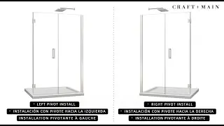 Craft + Main&reg; - Marina&reg; Frameless Hinge Shower Door and Inline Panel - Installation Video