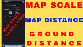 Map Scale Calculation | Map Distance | Ground Distance