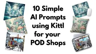 Simple AI Prompts I used on Kittl and Product Ideas for your POD or Zazzle Shop