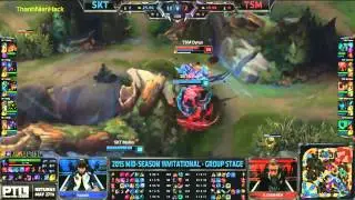 SKT1 vs TSM MSI day 1 Highlights| SK Telecom T1 vs Team Solomid