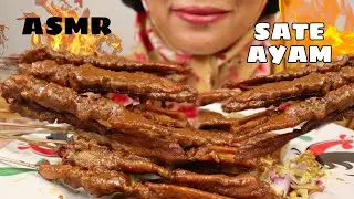 ASMR LONTONG SATE AYAM YUMMY | EATING SOUNSD | ASMR MUKBANG INDONESIA | REAL SOUNDS