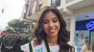 Reina de Milagro 2025 y Virreina presiden los desfiles por el Aniversario del cantón