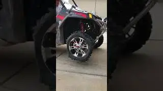 JackDaddy UTV Jack lifting with a flat tire