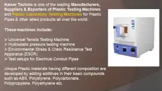 Plastic Laboratory Testing Machine Manufacturers | Plastic Laboratory Testing Equipment Machine