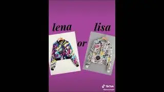 Lena or Lisa 💜 colourful theme | #shorts