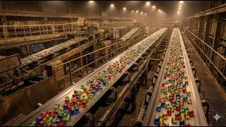 Hypnotic Mass Production: How Millions of Colorful Glass Marbles Are Made Daily