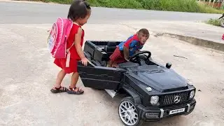Super cute! Yen Nhi surprise when Cutis drove to school alone pick her up