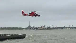 US Coast Guard Rescue Demonstration Galveston, Texas
