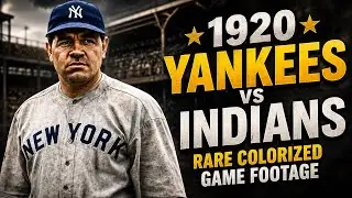 1920 NY Yankees vs. Cleveland Indians Game Footage ⚾️⭐️ [In Color, Speed Adjusted] 