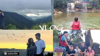 Exploring waterfall in cherrapunji 🎀❤️ lynksiar falls #meghalaya #vlog #cherrapunjee 
