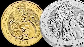 NEW Tudor Beasts Lion Of England Bullion Silver and Gold