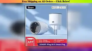 1-4 PCS SONOFF S60 EU 16A iPlug Wi-Fi Smart Socket Overload Protection Smart Scene Remote Control