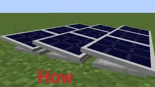 How to make solar panel in Minecraft 