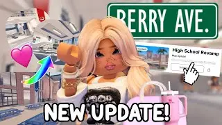Release Date Announced! High School Revamp & Map Update (Part 1) | Berry Avenue 🍓🔥