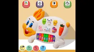Musical Rabbit-Shaped Piano With Various Animal Sounds For Kids | Best Musical Piano Toy For Kids
