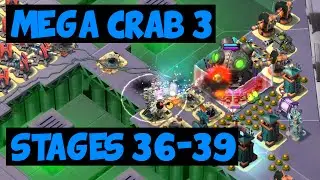 Mega Crab 3 ✦ Stages 36-39 ✦ Boom Beach