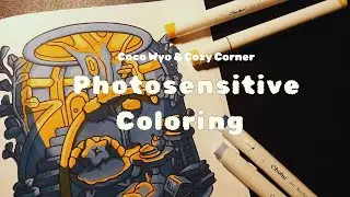 Coloring light effect / color with me ASMR / Ohuhu & Cozy Corner