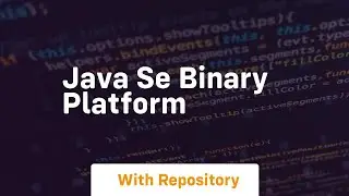 java se binary platform