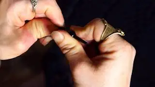 Beading a Feather for Dream Catcher
