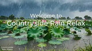 Relaxing Rain on Lotus Flowers &mdash; No Music, Pure Nature