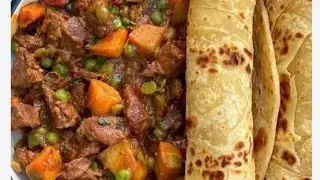 quraac fudud 🌆sida aan u sameeyay chapati🥗☕ iyo hilib🫕