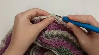Rounds 104-106. FLORAL FANTASIA. Free crochet blanket row-by-row tutorial. US terms