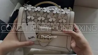 Coach Riley Top Handle 22 With Floral Applique Unboxing
