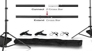 SH Photography Background Backdrop Stand Support Picture Canvas Frame System Kit With Carr