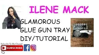 DIY GLUE GUN HOLDER.  GLUE GUN HOLDER TUTORIAL. DOLLAR TREE DIY.