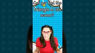 Can you find the TRIANGLE on the screen? Spotting Shapes for Kids #shorts #shapes #learningshapes