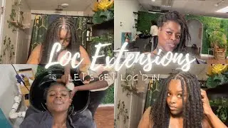 LETS GO GET LOC EXTENSIONS ! | SPEND THE MORNING WITH ME GETTING MY HAIR DONE | PERMANENT LOCS