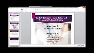 Conflicts between personal beliefs & professional values 