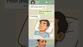 Boss vs Employee 😂 Hospital Proof Gone Wrong | Funniest Chat Meme 2025#funnymemes #trending