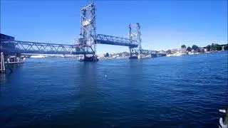 World War I Memorial Bridge a Vertical Lift Bridge that connects New Hampshire and Maine