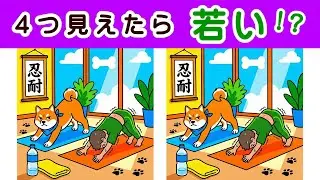 【間違い探し・４箇所】 最後の激ムズ問題を解ける人が、この世に存在するだろうか？ ２０個全部見つけられれば脳年齢３５才！？#534