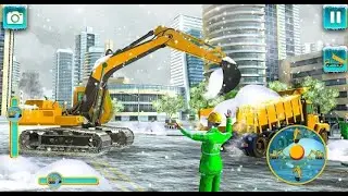 game m&aacute;y x&uacute;c,m&aacute;y ủi ,x&uacute;c tuyết/Snow Road Crane Excavator Simulator/game wfk