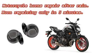 Motorcycle dual horn repairing | Motorcycle snail horn repairing | Motorcycle horn restoration