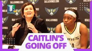 Wings HC Latricia Trammell, Odyssey Sims & Arike Ogunbowale have nothing but LOVE for Caitlin Clark