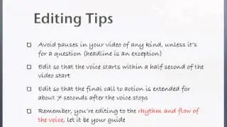 Video Sales Letters: Editing Your Video Sales Letter