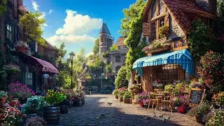 Latin Cafe Music with Outdoor Coffee Shop Ambience - Happy Bossa Nova Music for Relax, Work, Study