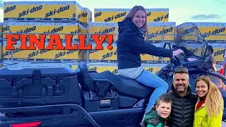 Picking up our new 2024 Skidoo Skandic WT 900 ace at the skidoo dealership!