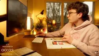 5H30 | Study With Me | Two breaks, No music, Deep work