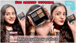 Mars eyebrow pallete review+ demo (₹199) | Smokey eye tutorial with eyebrow pallete | kp styles