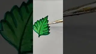 colour a leaf 🌿#simple way #drawing