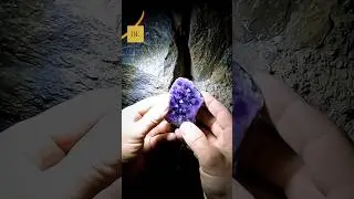 Amethyst wall Scraping ASMR #mining #asmr #satisfying #crystals