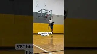 5&rsquo;8&rdquo; crazy block off the backboard! Only took one step! #verticaljump #basketball #dunker