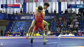 1/4 GR - 63 kg: A. KAIROV (RUS) v. K. KIM (KOR)