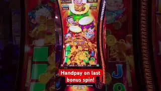 Dancing Drums Triple Drums Handpay on last bonus spin! #casino #slots #gambling #ASV