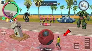 Rope Hero Vice Town (transformer round ball fight) rope hero fight bottle man - Android Gameplay HD